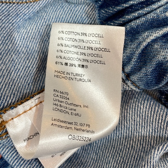 Pilcro Ultra High Rise Relaxed Pull On Jeans Size L Soft Elastic Waist EUC - Picture 15 of 16